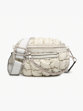 Mabel Quilted Nylon Belt Bag w/ Guitar Strap: Pewter