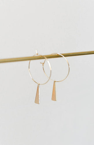 The Rachael gold plated hoop earrings