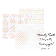 Muslin Swaddle Blankets (Set of 3), Floral with Gold Shimmer