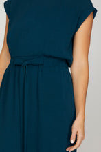 Sleeveless Elastic Waist Woven Jumpsuit
