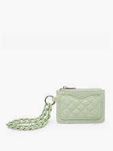 Rhodes Quilted Wallet w/ Chain Bangle: Navy