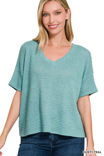 Textured Relaxed Fit Summer Sweater