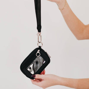 Nelly Nylon Card Wallet Wristlet: Khaki