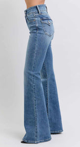 Judy Blue HW Flare Jeans with Tint