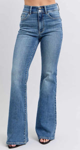 Judy Blue HW Flare Jeans with Tint