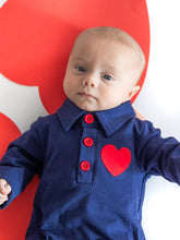 Love Game Polo Embroidered Onesie