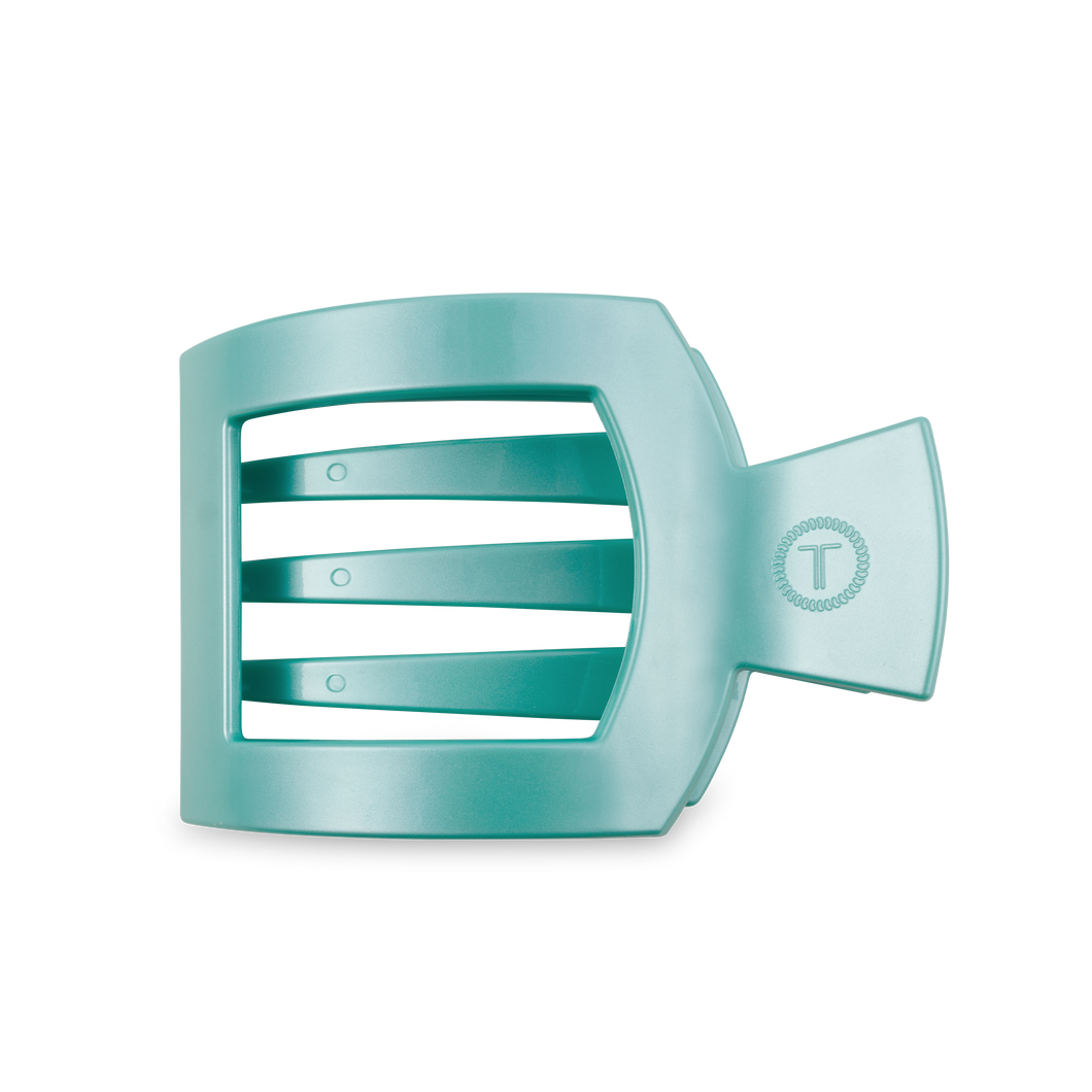 Square Flat Hair Clip | Large | Totally Turquoise