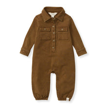 Button Down Jumpsuit: Shadow