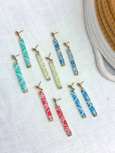 Victoria Matchstick Earrings: Twilight blue