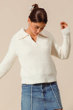 Fluffy Micro Soft Textured Sweater Top