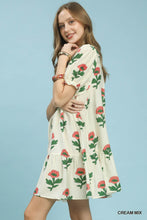 Floral Print Babydoll Dress