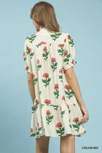 Floral Print Babydoll Dress