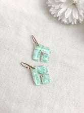 Liza Drop Earrings: Cyan