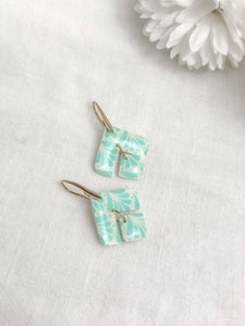 Liza Drop Earrings: Cyan