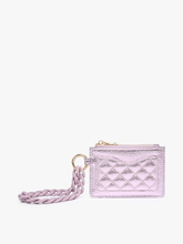 WL2368 Rhodes Quilted Wallet w/ Chain Bangle: Purple