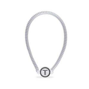 Spiral Hair Coil Headband | Silver Flames