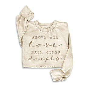 LOVE DEEPLY MINERAL SWEATSHIRTS: MINERAL DENIM BLUE / L