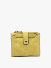 WL2228 Melody Quilted Zip Top Wallet: Khaki