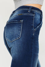 KanCan High Rise Exposed Button Flare Jeans