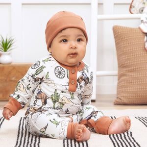 Baby Boy's On The Range Bamboo Romper