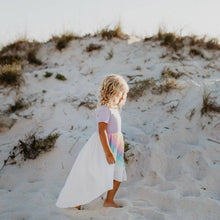 Kids Lavender Pastel Rainbow Hi Lo Spring Summer Dress