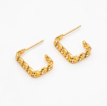 The Garner 18k Gold Plated Hoop Studs
