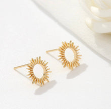 The Ruby 18k gold plated stud earring- dainty