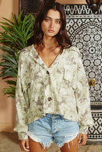 Blushed Tie-dyed Oversized Shacket