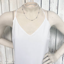 Silver & Crystal 18" Necklace