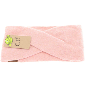 Soft Crossed C.C Eco-Friendly Fashion Headband: Rose Tan