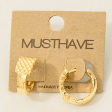 Gold Dipped Simple Flat Hoop Earrings