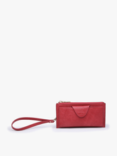WL0004RF Kyla RFID Wallet w/ Snap Closure: Dark Rose