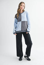 Colorblock Patchwork Pullover Sweatshirt