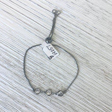 3-Round CZ Slider Bracelet: Gold