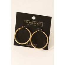 Gold Dipped 4Cm Hoop Earrings