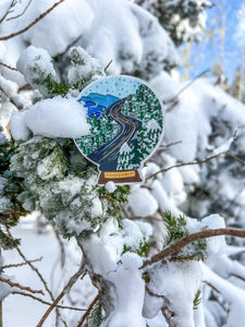 Blue Ridge Parkway Snow Globe Sticker