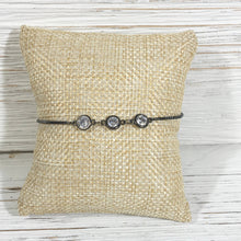 3-Round CZ Slider Bracelet: Gold