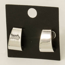 Gold Dipped Wide J Hoop Earrings