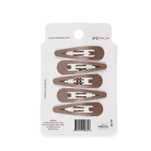 Truly Taupe Snap Clips (6Ct)