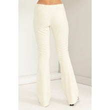 Mid-Rise Flare Lounge Pants - Ivory