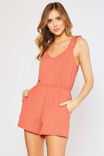 Ruffle Detail Strap Romper