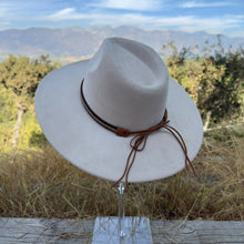 Fashion Classic Wide Brim Suede Hat - Rust