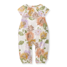 Sweet Sunflowers Jumpsuit: Eggshell