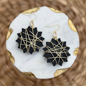 Chaos Drops - Black - Acrylic Earrings