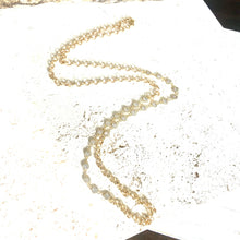Long Layering Burnished Silver Rolo Chain Necklace