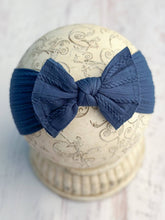 Cable Knit Bow Headbands: Olive