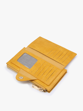 WL0004RF Kyla RFID Wallet w/ Snap Closure: Dark Rose