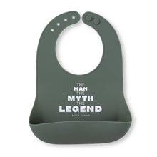 Man Myth Legend Wonder Bib: Green