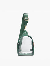 M2436CR Ellen Clear Sling Bag w/ Removable Guitar Strap: Black