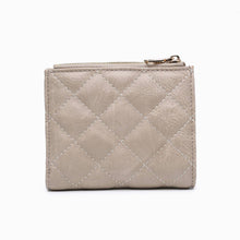 WL2228 Melody Quilted Zip Top Wallet: Khaki